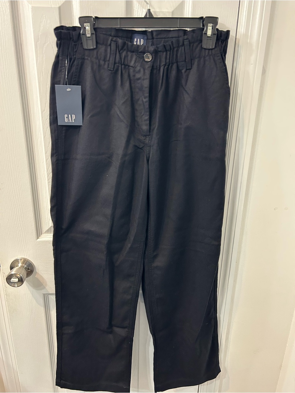 GAP Women’s Black Elastic-Waist Casual Pants